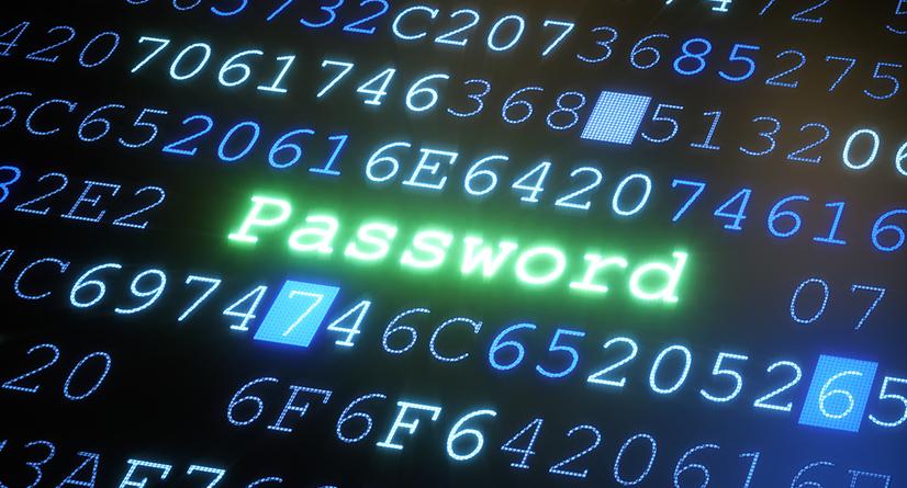 Numbers and the word Password